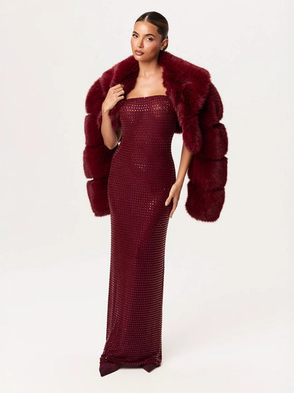 Nora Maxi Dress In Red
