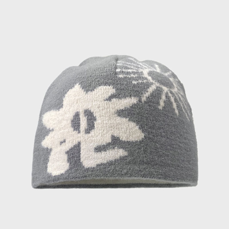 Winter Soft Jacquard Warm Knit Beanie Hat