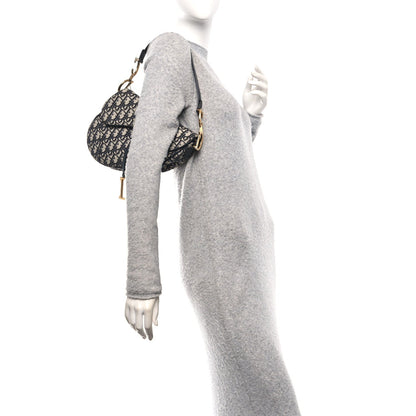 Oblique Saddle Bag Blue