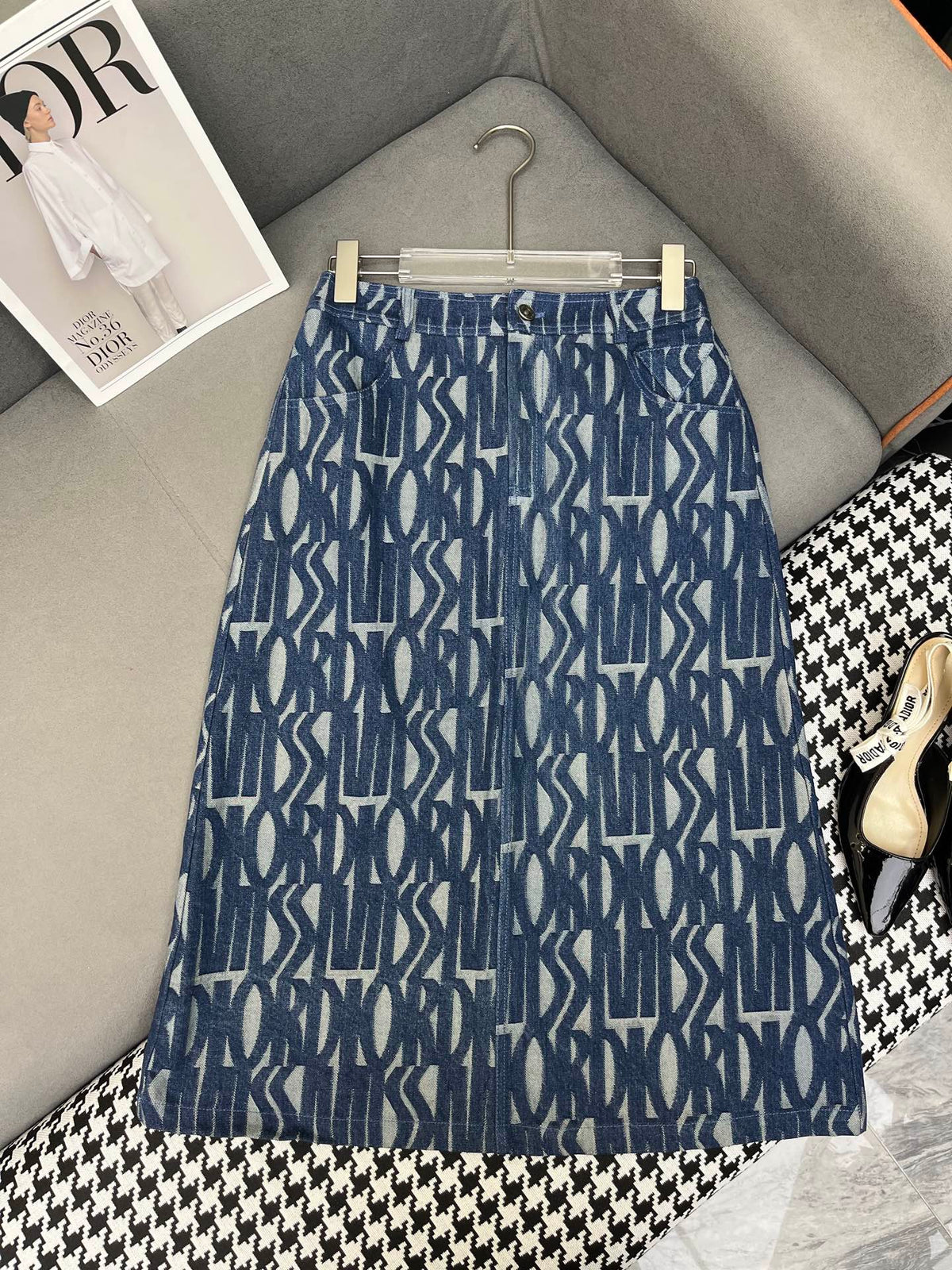 Dior 25C Polo Shirt Mix Long Skirt 228765