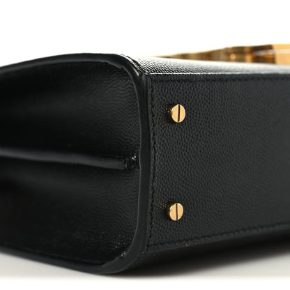 Grain de Poudre Mini Classic Monogram Cassandra Top Handle Black