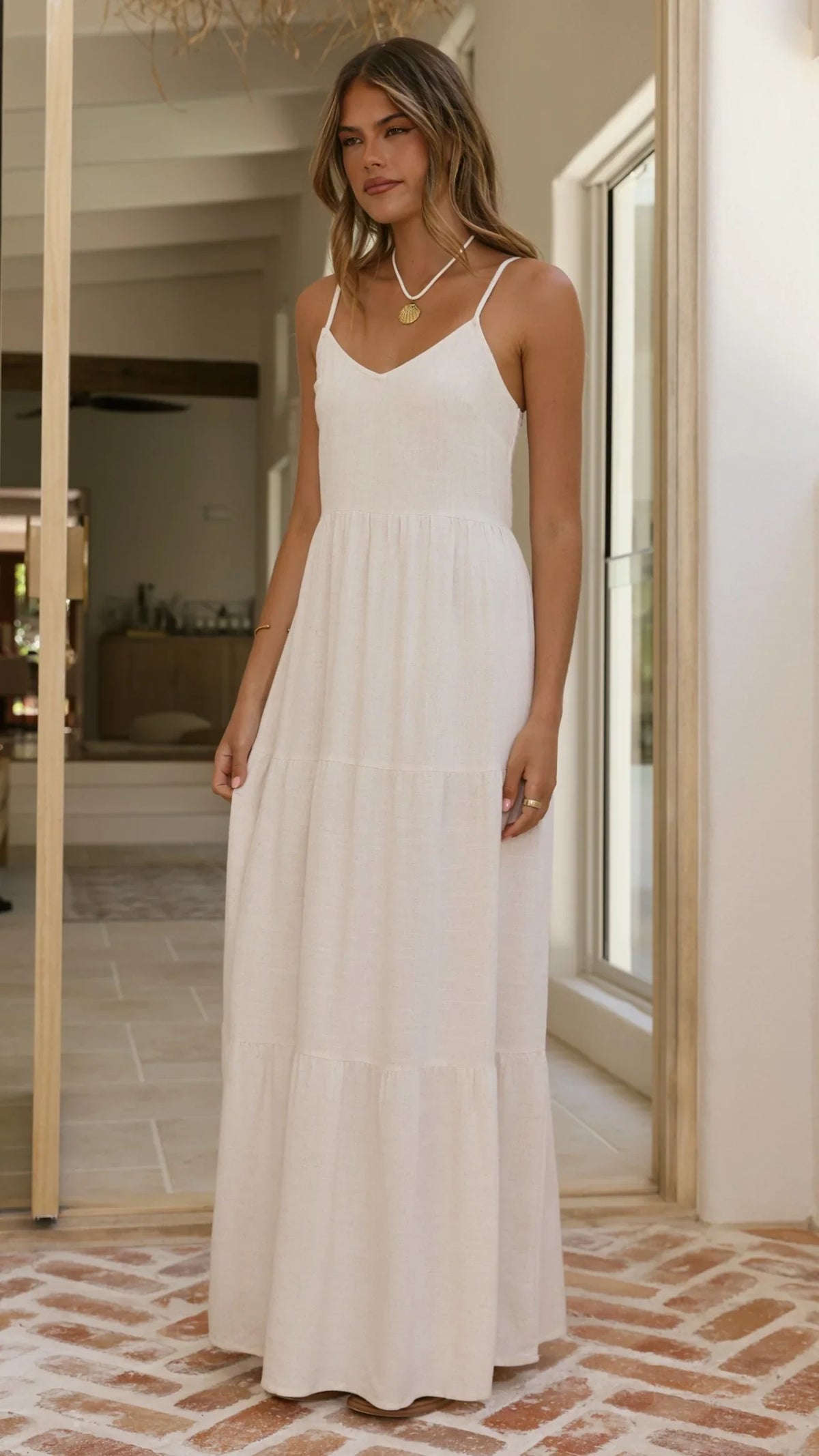 Shelley Maxi Dress - Natural
