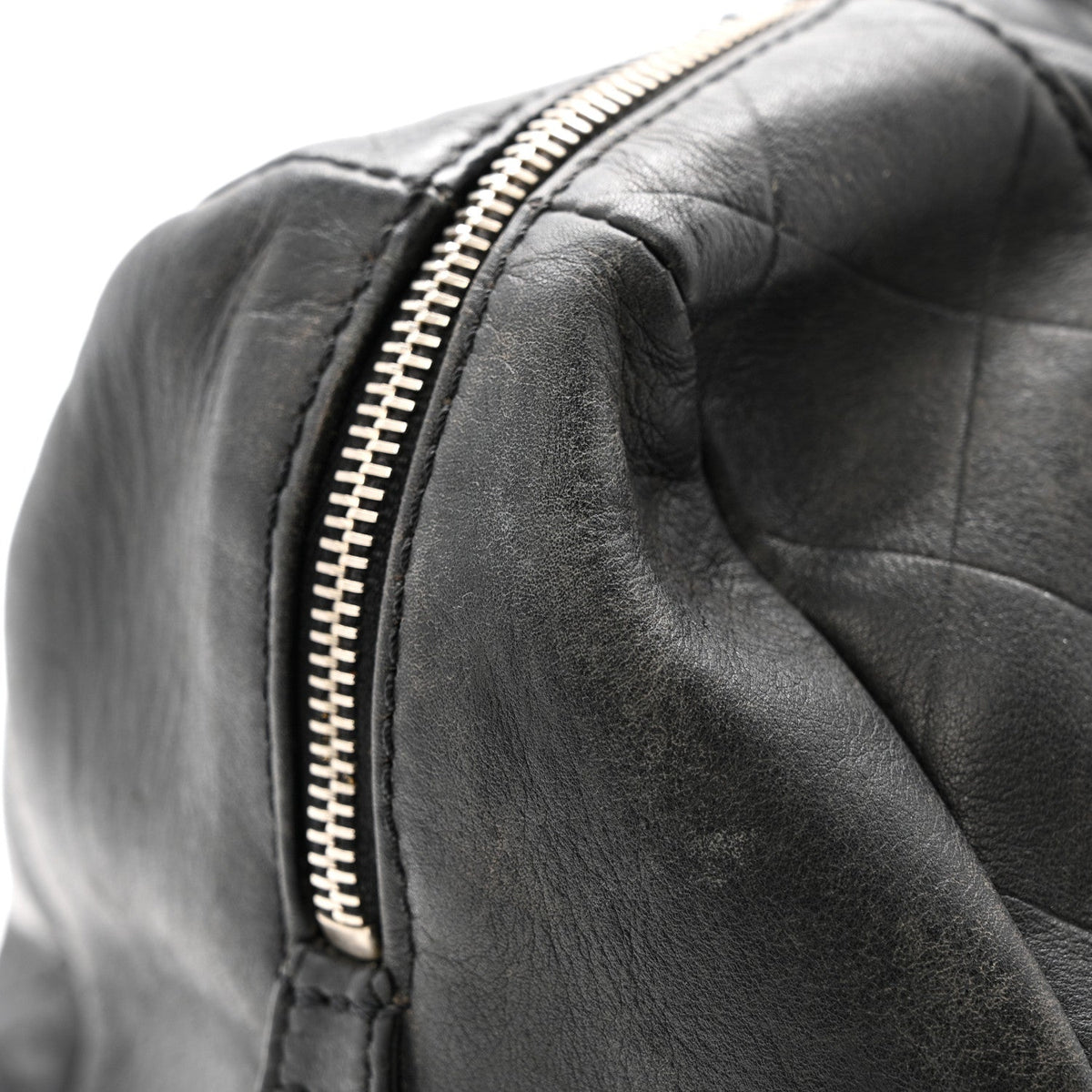 Calfskin CC Chevron All Day Long Boston Black