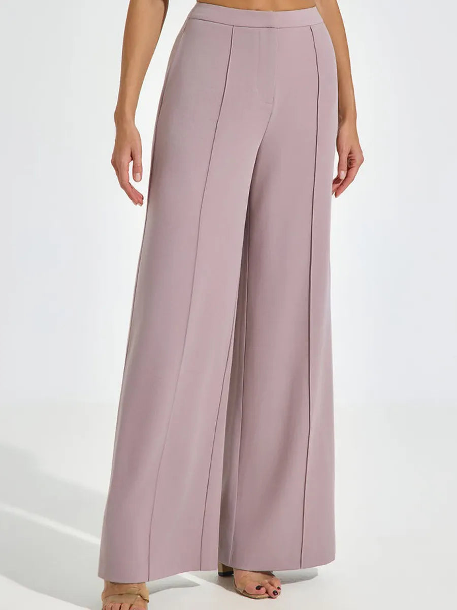Amelia Embroidered Blush Pantsuit Set