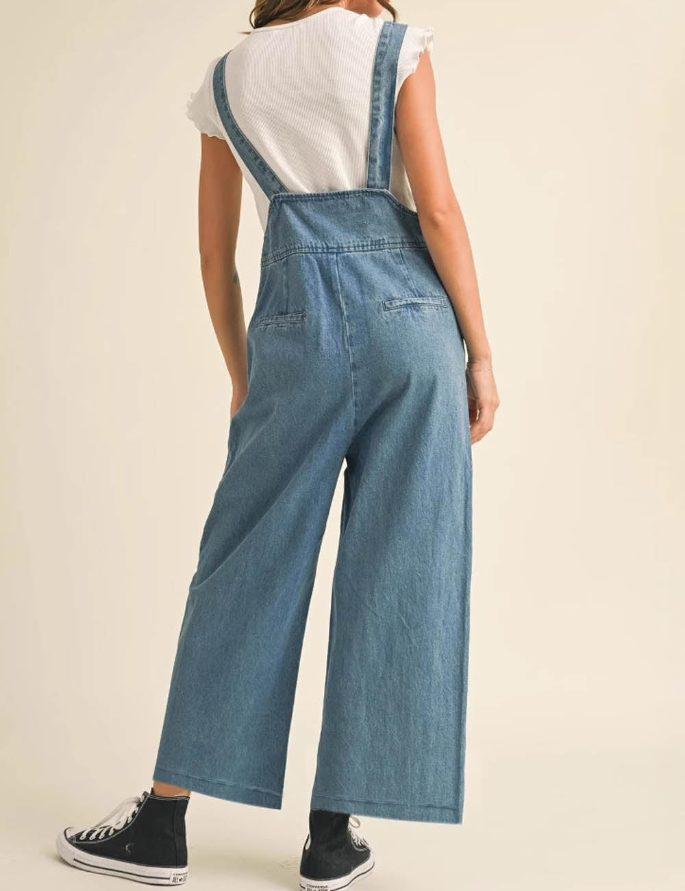 Casual Loose Wide Leg Denim Overalls