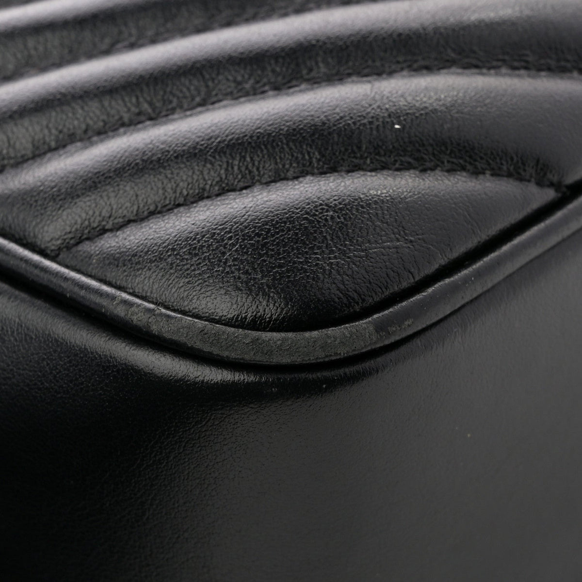 Calfskin Matelasse Monogram Lou Camera Bag Black