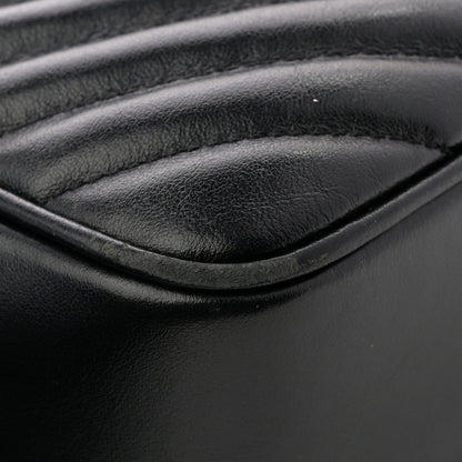 Calfskin Matelasse Monogram Lou Camera Bag Black