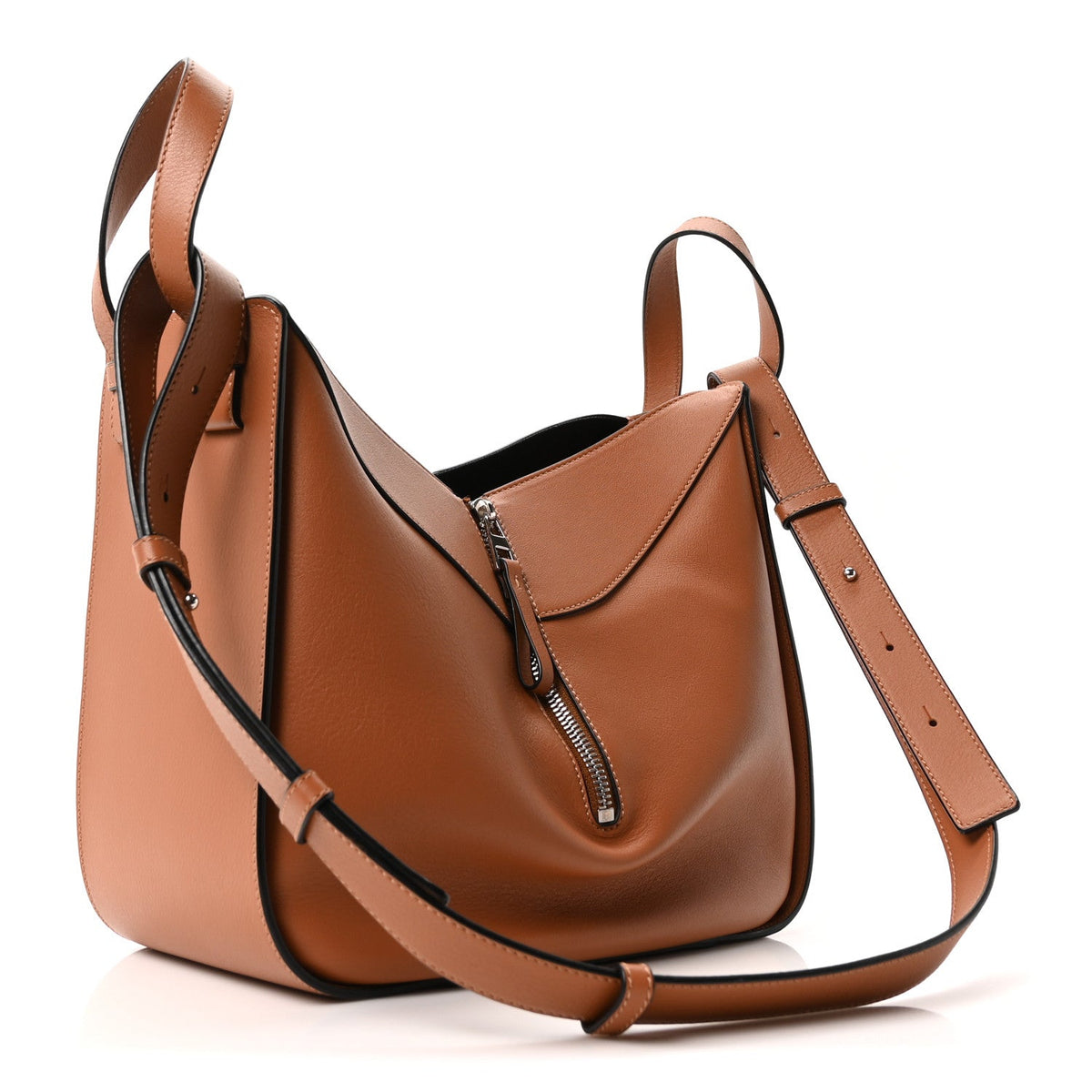 Calfskin Small Hammock Shoulder Bag Tan