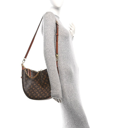Reverse Monogram Loop Hobo