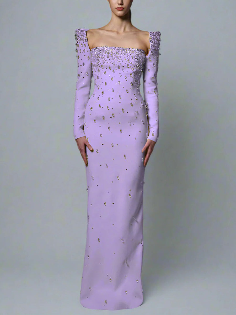 Fabiana Maxi Dress In Purple