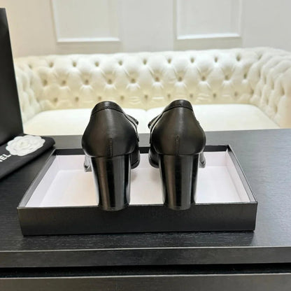 CC FW 25/26 Moccasins 9cm Black Sheepskin