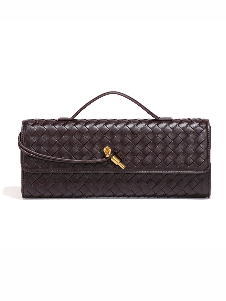 Penelope Woven Baguette Handbag