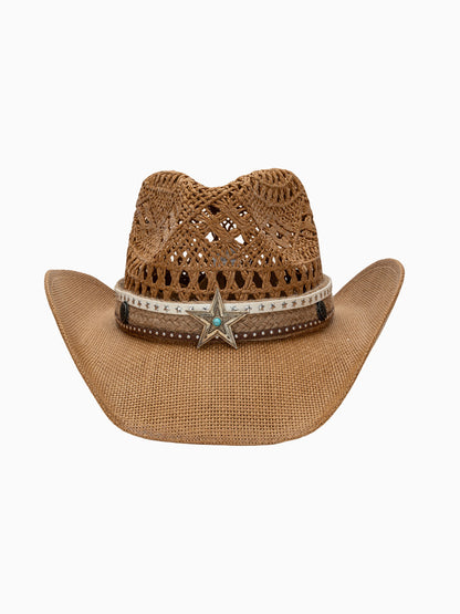 Marissa Bohemian-Style Straw Cowboy Hat