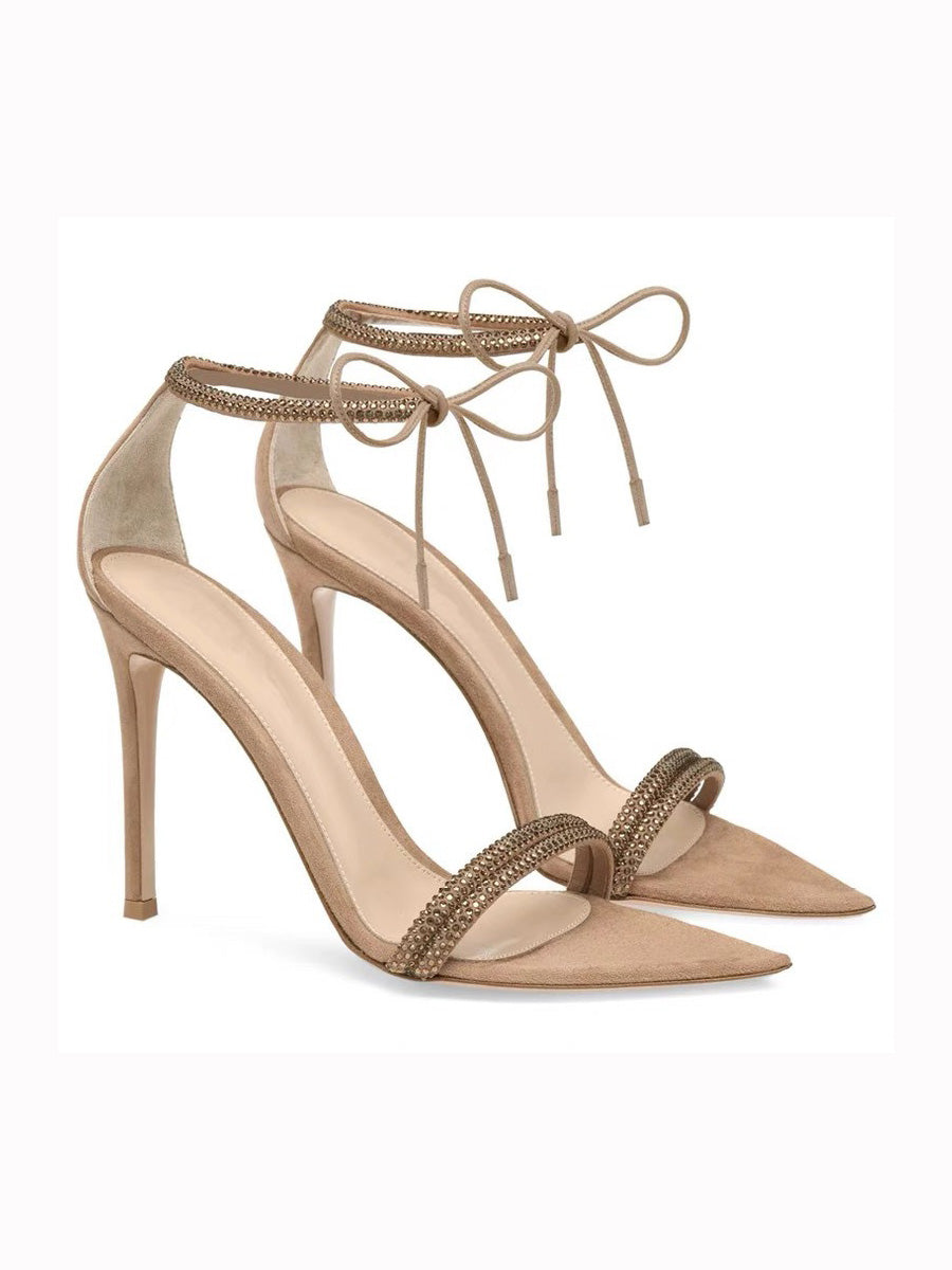 Noelia Pointed-Toe Strappy Sandals