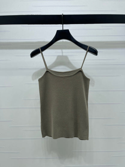 CC Ayered Long-Sleeved Top Grey Knit 343582