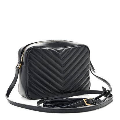Calfskin Matelasse Monogram Lou Camera Bag Navy