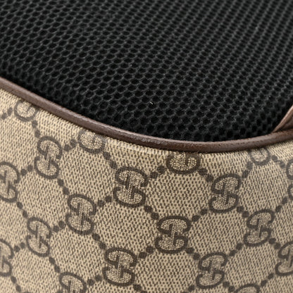 GG Supreme Monogram Medium Ophidia Day Backpack Brown