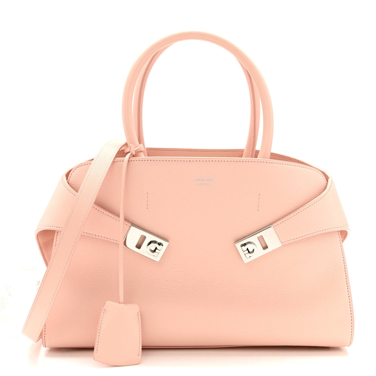 Calfskin Medium Hug Bag Pink