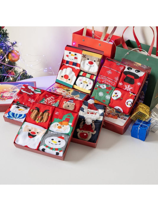 Rufia - Christmas Socks Gift Box Set - Cute &amp; Festive