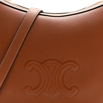 Supple Calfskin Small Triomphe Heloise Shoulder Bag Tan