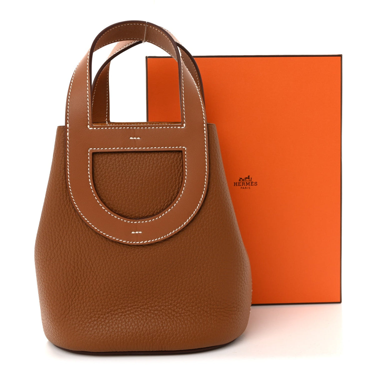 Taurillon Clemence Swift In-The-Loop 18 Bag Gold