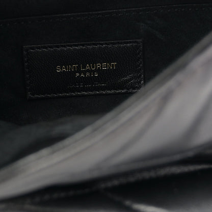 Lambskin Quilted Le 57 Diamond Shoulder Bag Black
