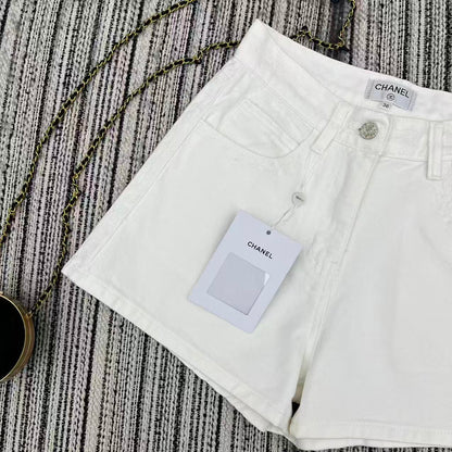 CC Denim Short Pants White Jeans 349028