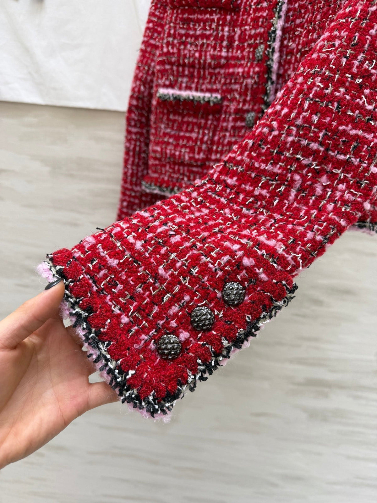 CC Runway Jacket Red Tweed 344791
