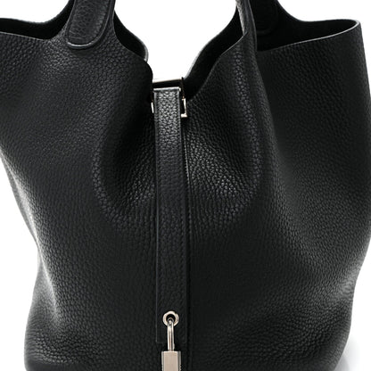 Taurillon Clemence Picotin Lock 22 MM Black
