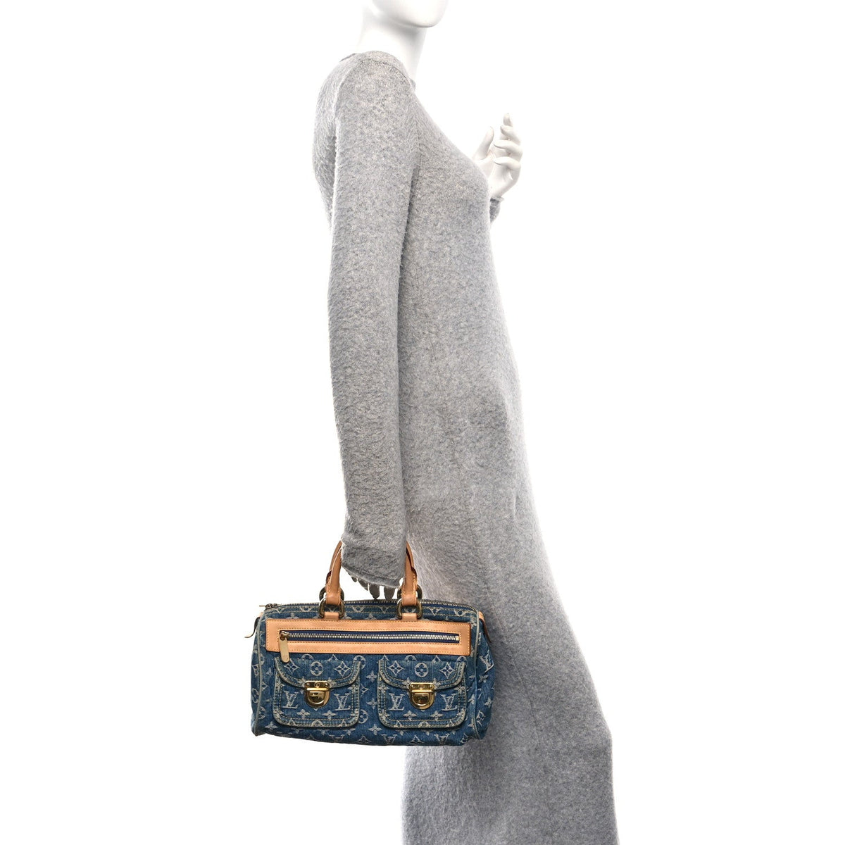 Monogram Denim Neo Speedy Blue