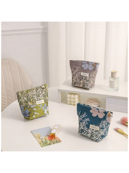 Cosbai - Small Coin Purse with Floral Prints