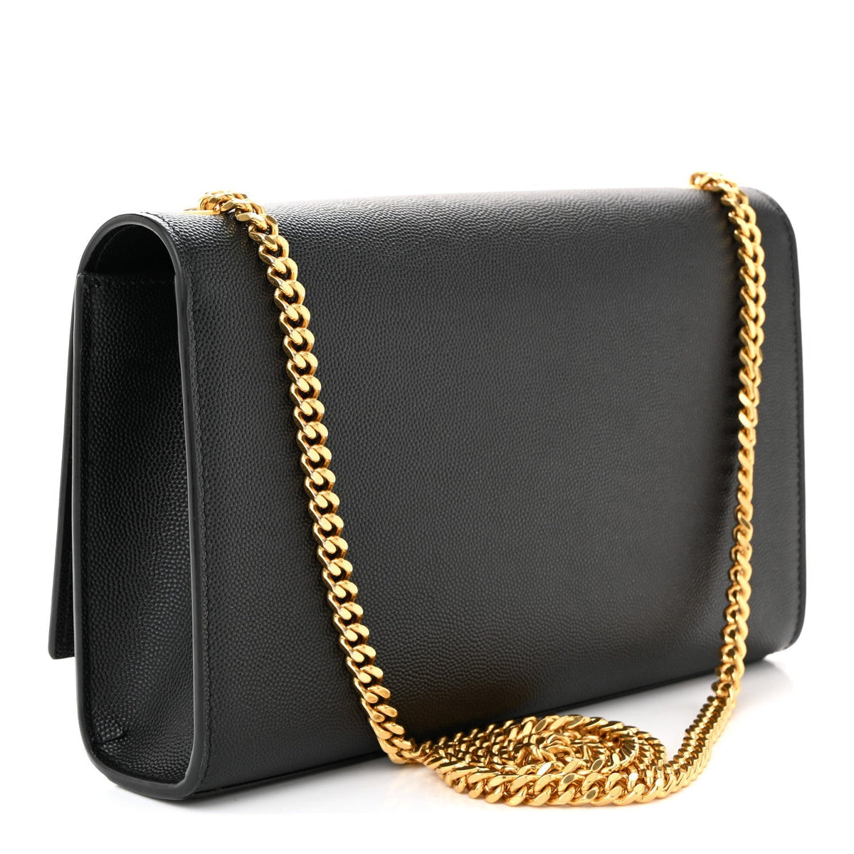 Grain De Poudre Medium Classic Monogram Kate Satchel Black