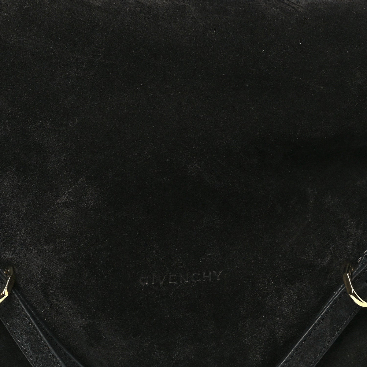 Suede Medium Voyou Bag Black