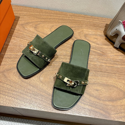 HM 25 Giulia Dark Green Suede