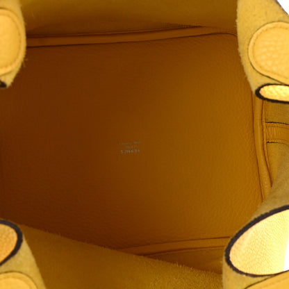 Taurillon Clemence Picotin Lock 22 MM  Jaune De Naples