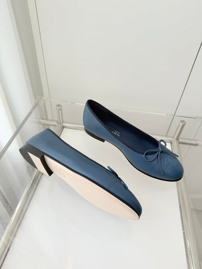 ballet flats blue lambskin 566816