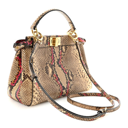 Snakeskin Mini Peekaboo Iconic Satchel Daisy Roccia