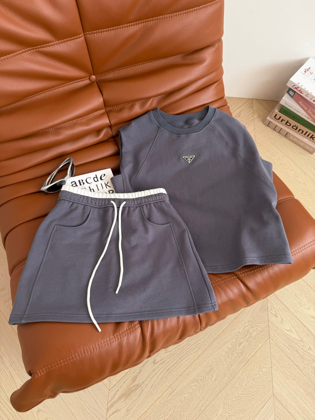 Prada 25 Set Light Purple Cotton