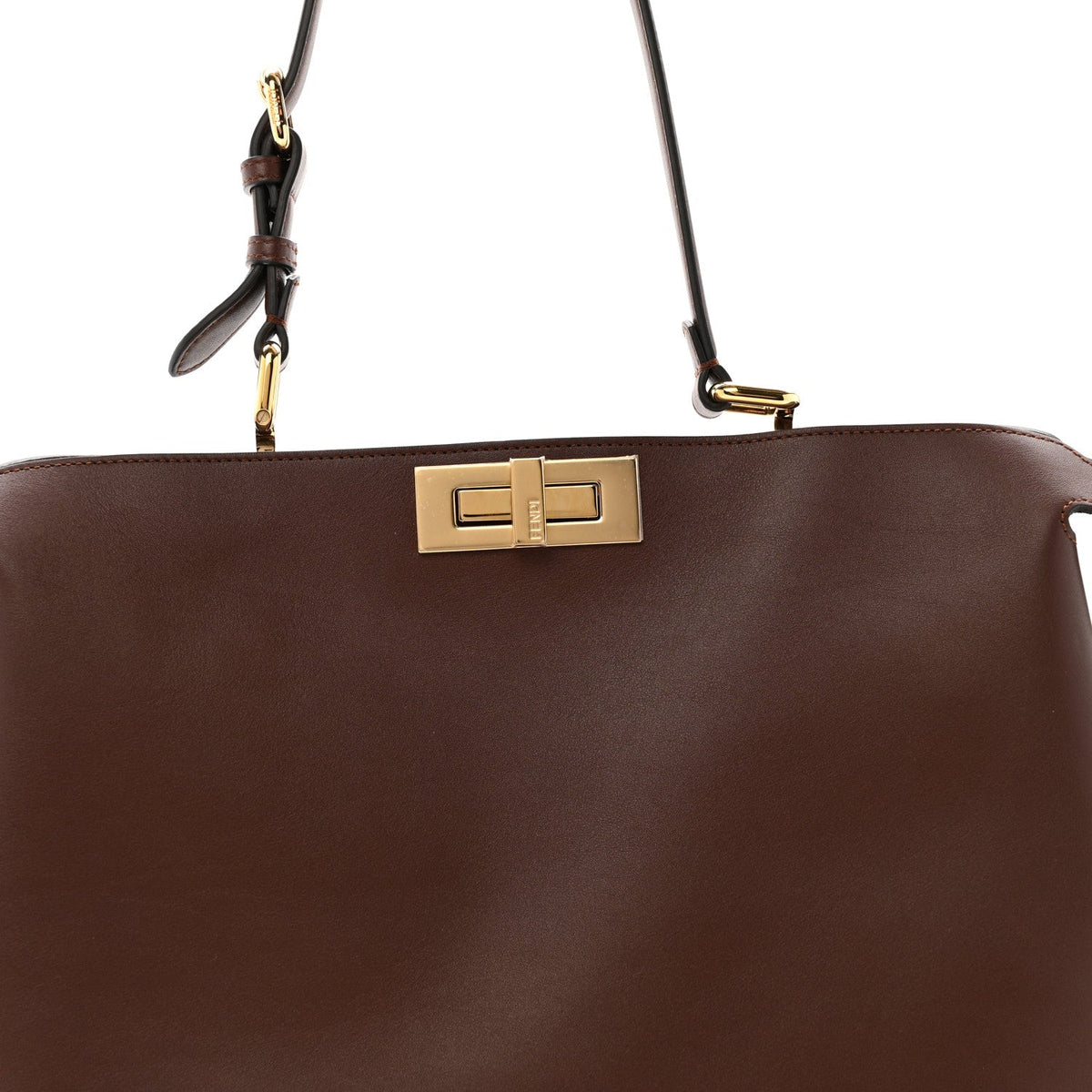 Vitello Large Soft Peekaboo Mogano