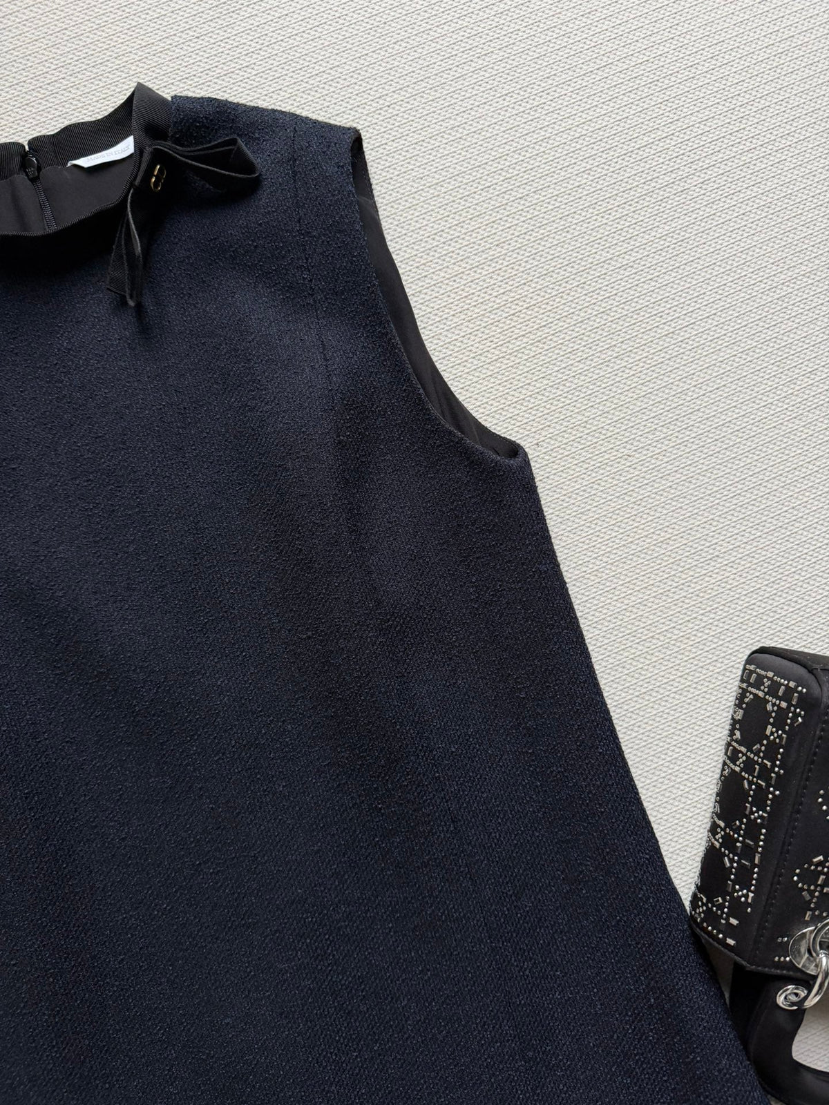 CD 26s Sleeveless Dress Navy Blue Cotton 352896