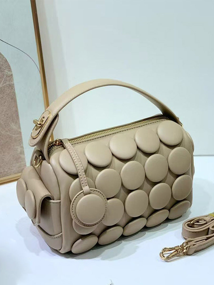 Rhea Button Cylinder Bag