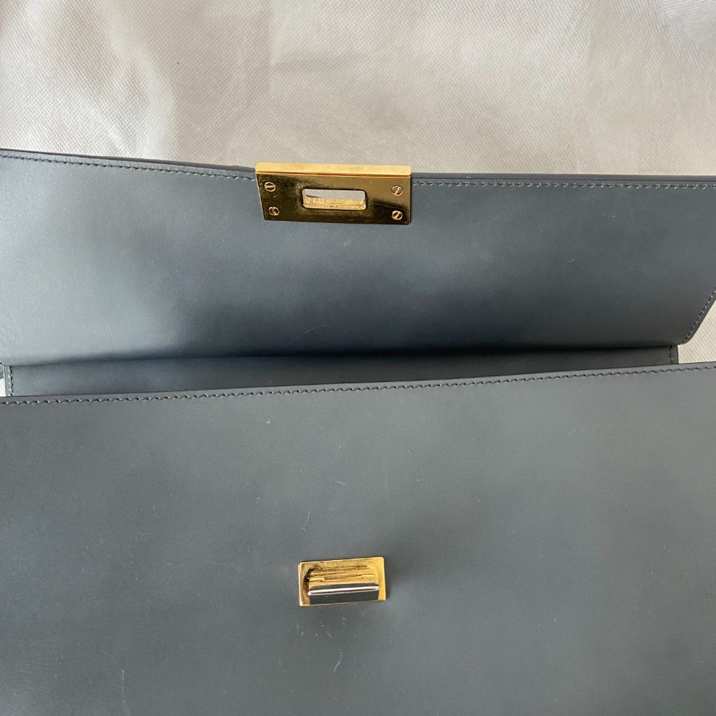 Balenciaga Le Dix Cartable Top Handle Leather Bag