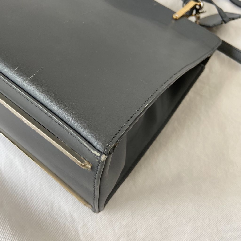 Balenciaga Le Dix Cartable Top Handle Leather Bag