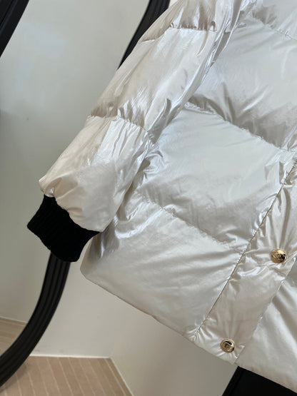 CHANEL SKI DOWN JACKET WHITE IN NYLON 841064