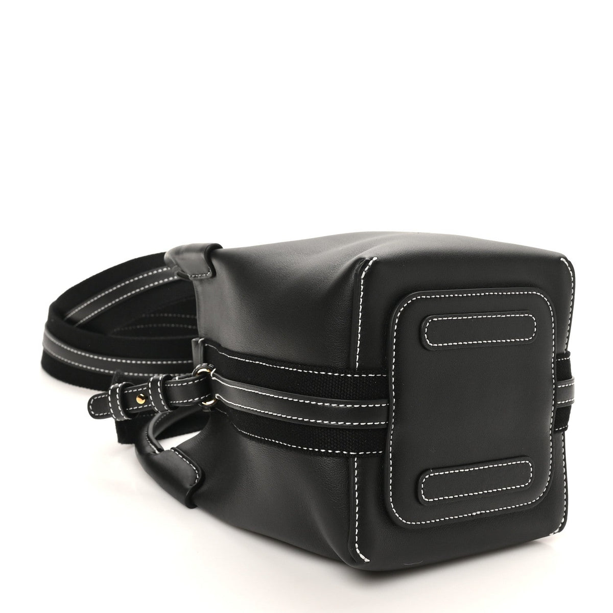 Smooth Calfskin Micro Bale Bag Black