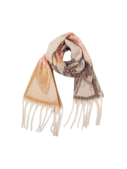Scarvii - Winter Tassel Floral Jacquard Scarf