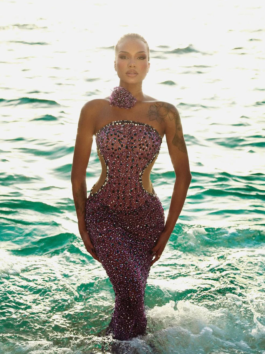 Sienna Maxi Dress In Purple