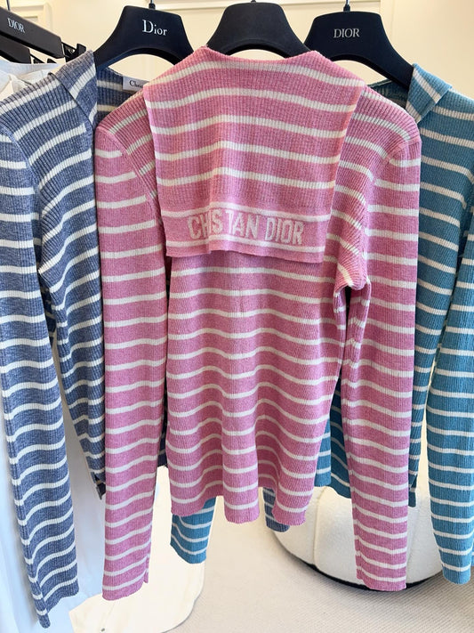 CD 25 Striped Long Sleeve Shirt Cotton