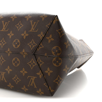 Monogram Flower Hobo Black