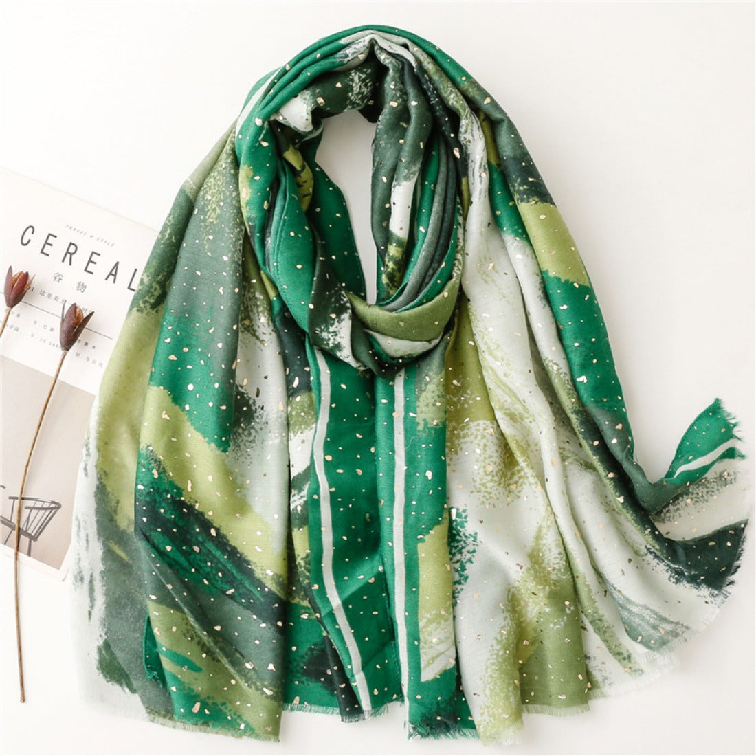 Scarvii - Hand-painted Ink Art Scarf